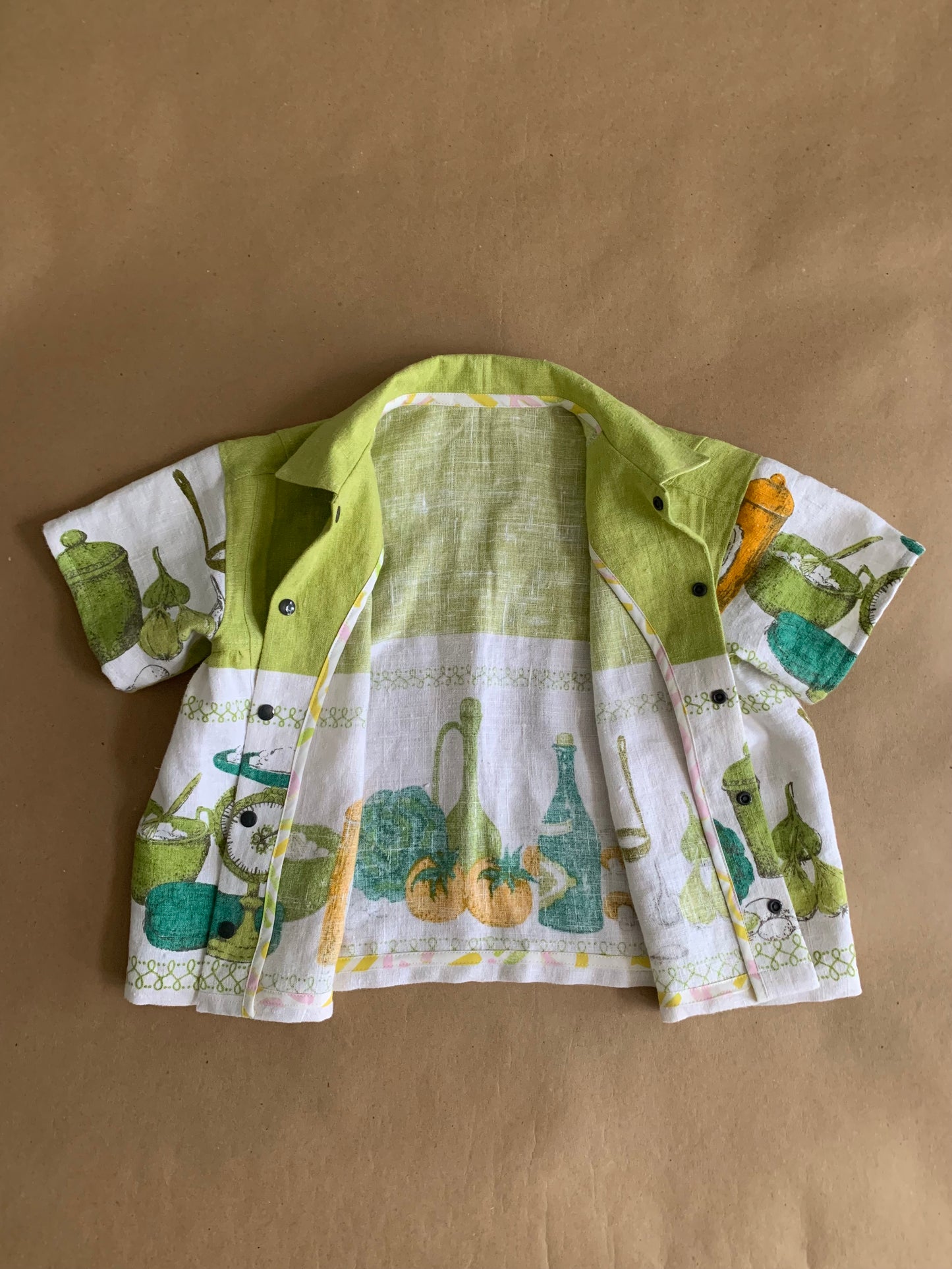 RTS linen top and shorts set | 7-9yr