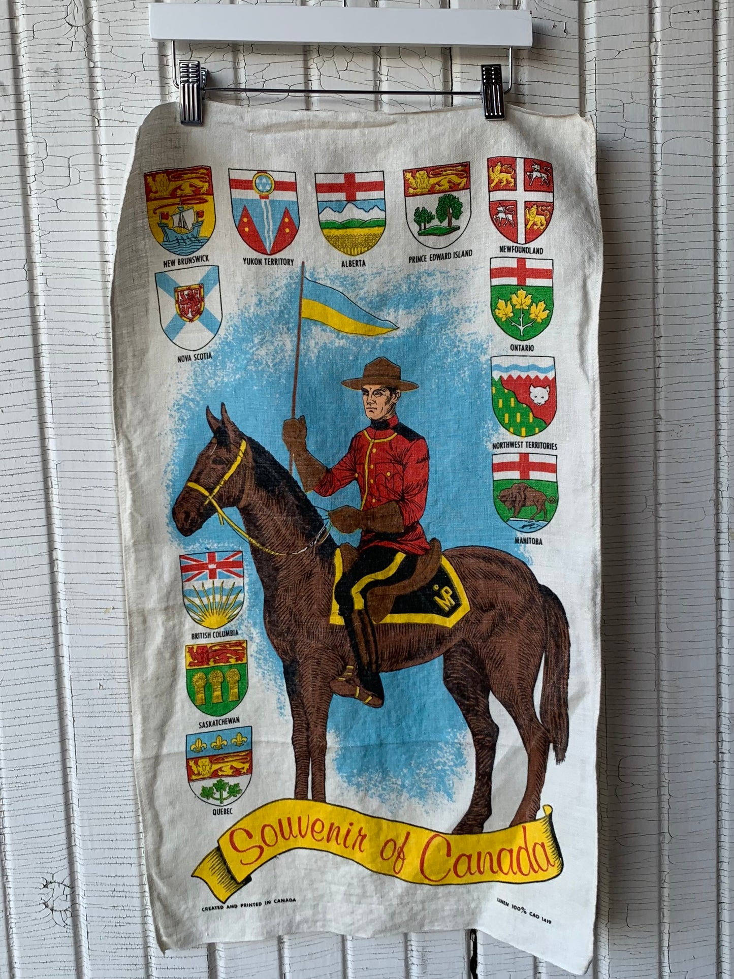 Mounty tea towel