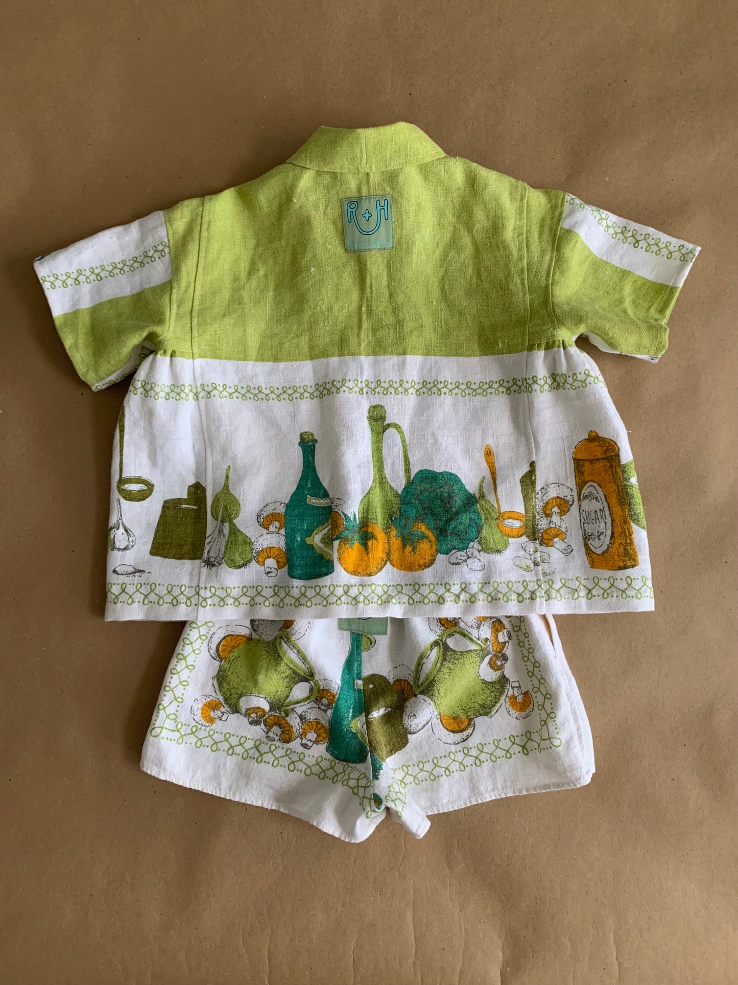 RTS linen top and shorts set | 7-9yr