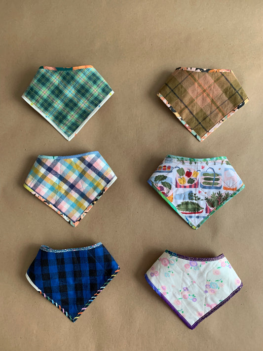 RTS | quilted neckerchiefs (one size) neck opening approx 16”