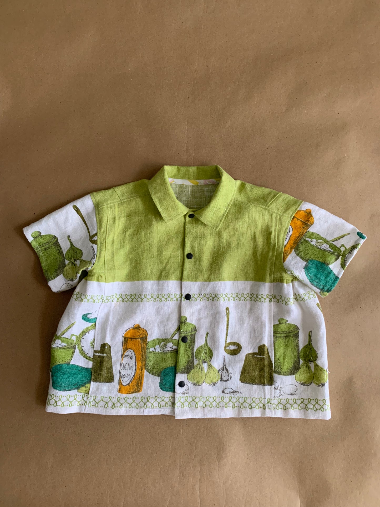 RTS linen top and shorts set | 7-9yr