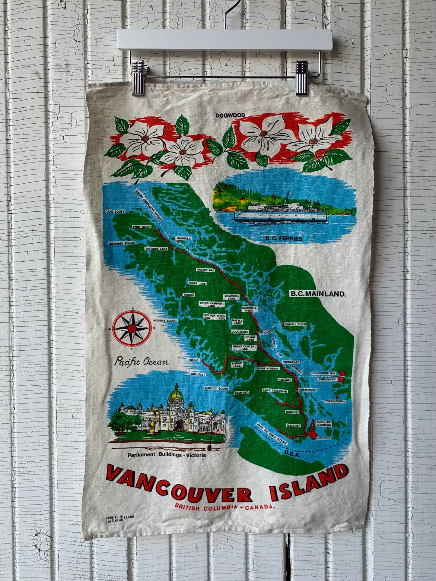 Vancouver Island tea towel