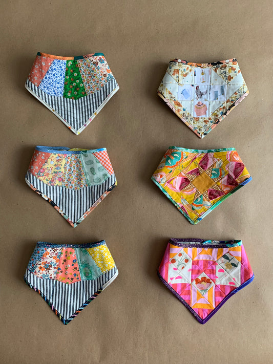 RTS | quilted neckerchiefs (one size) neck opening approx 16”