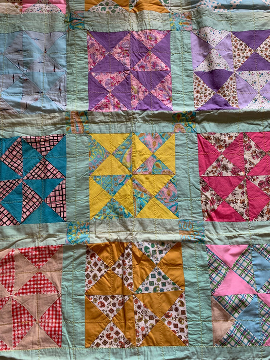 Pastel Quilt (backed but no loft)