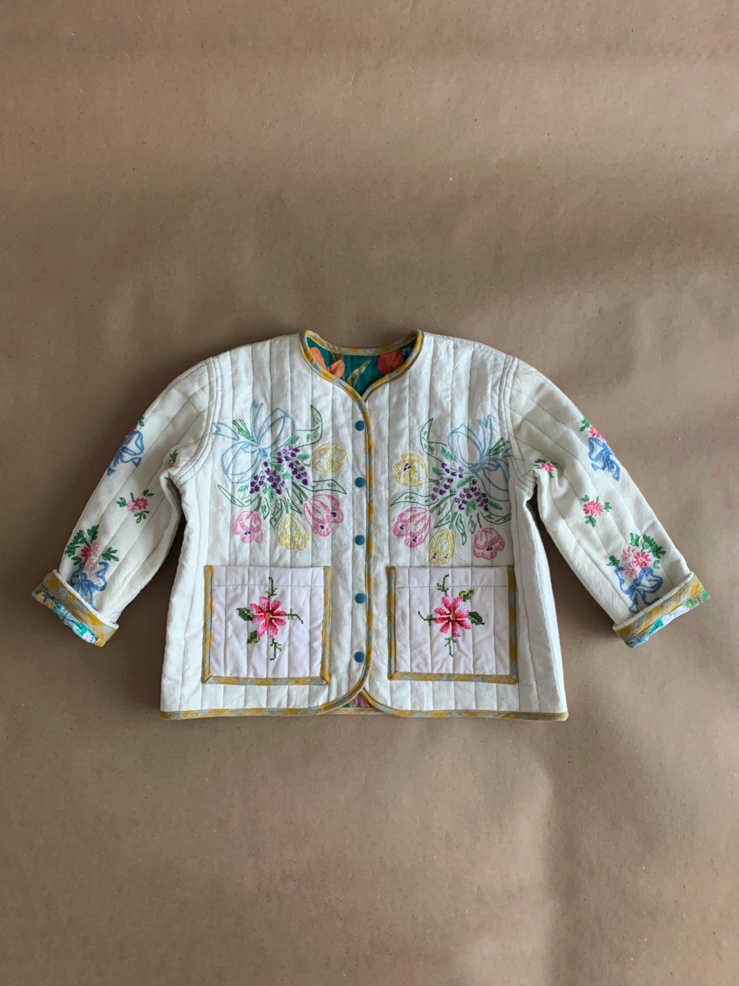 RTS Quilted Reversible Chore coat | size 6-8T