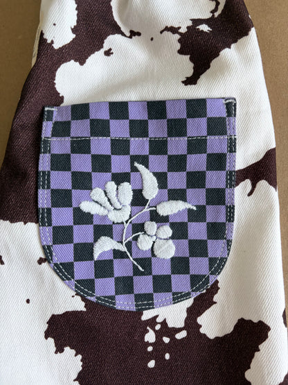 RTS | wide leg cow print Pants | 4-5yr