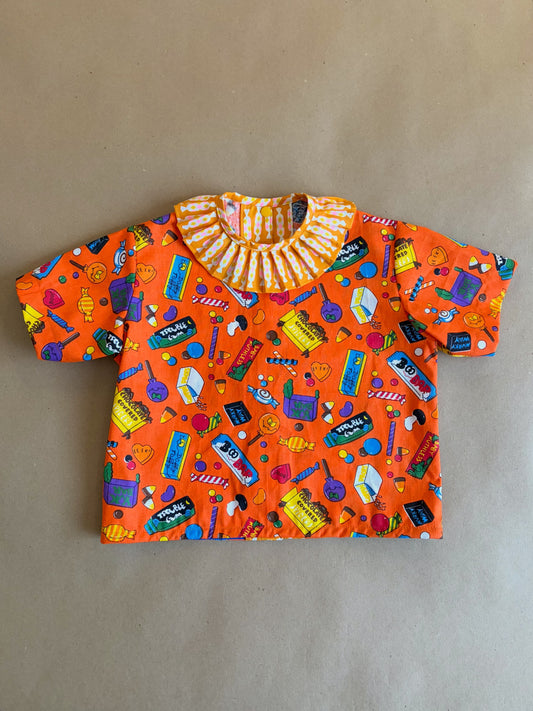 RTS ruffle collar tee | size 2-3yr