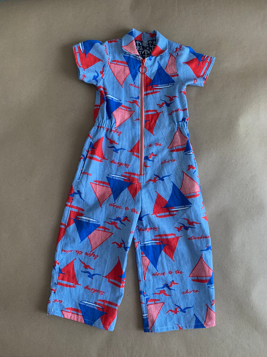 RTS | short sleeve sailboat boiler suit | size 3yr