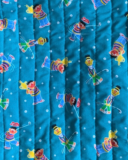 Made to Order | Quilted Chore coat | Sesame Street Ernie and Bert golf print