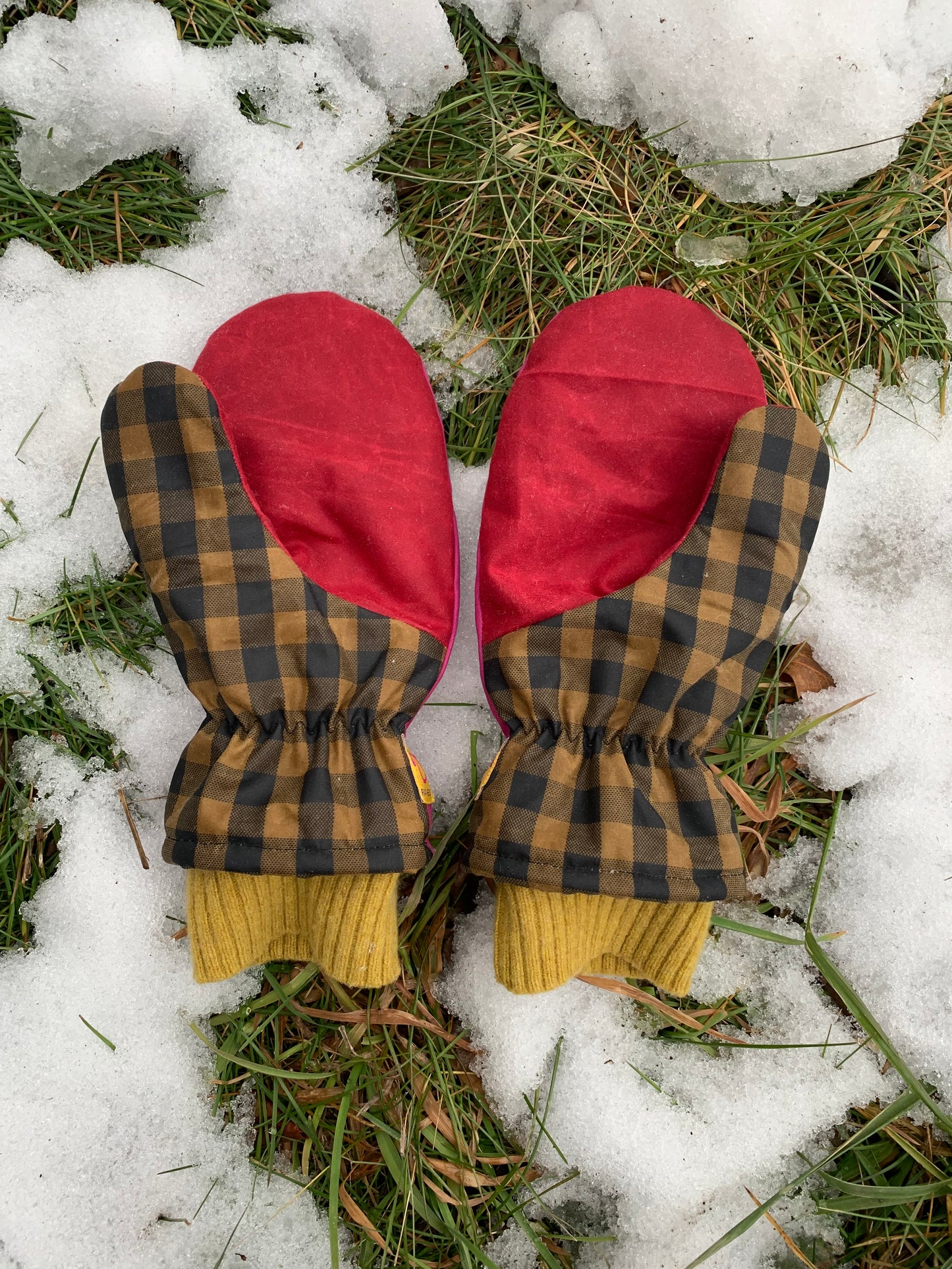 RTS | Waxed Canvas Mittens | adult M