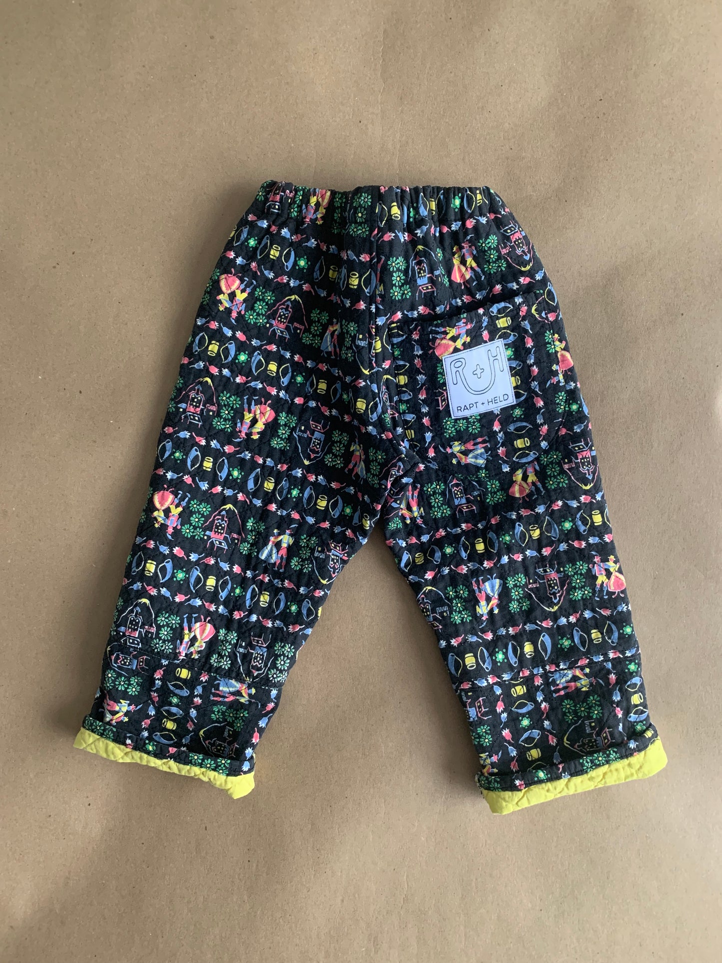 RTS | quilted wide leg Pants | 12-18m