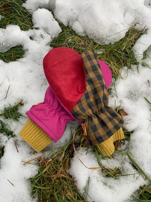 RTS | Waxed Canvas Mittens | adult M