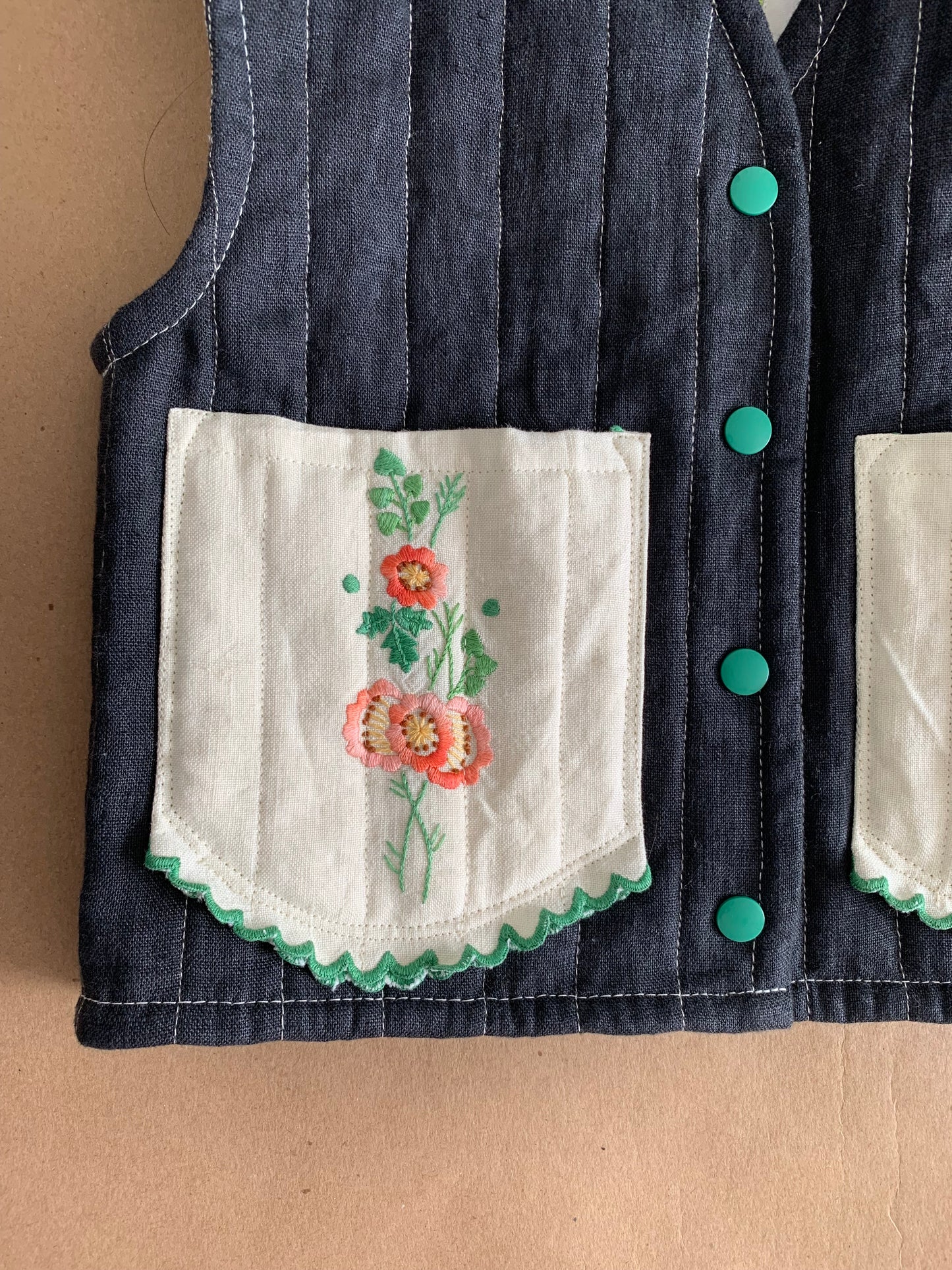 RTS | Boxy Quilted Vest | size 2-3yr