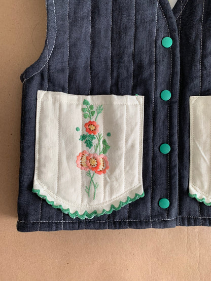 RTS | Boxy Quilted Vest | size 2-3yr