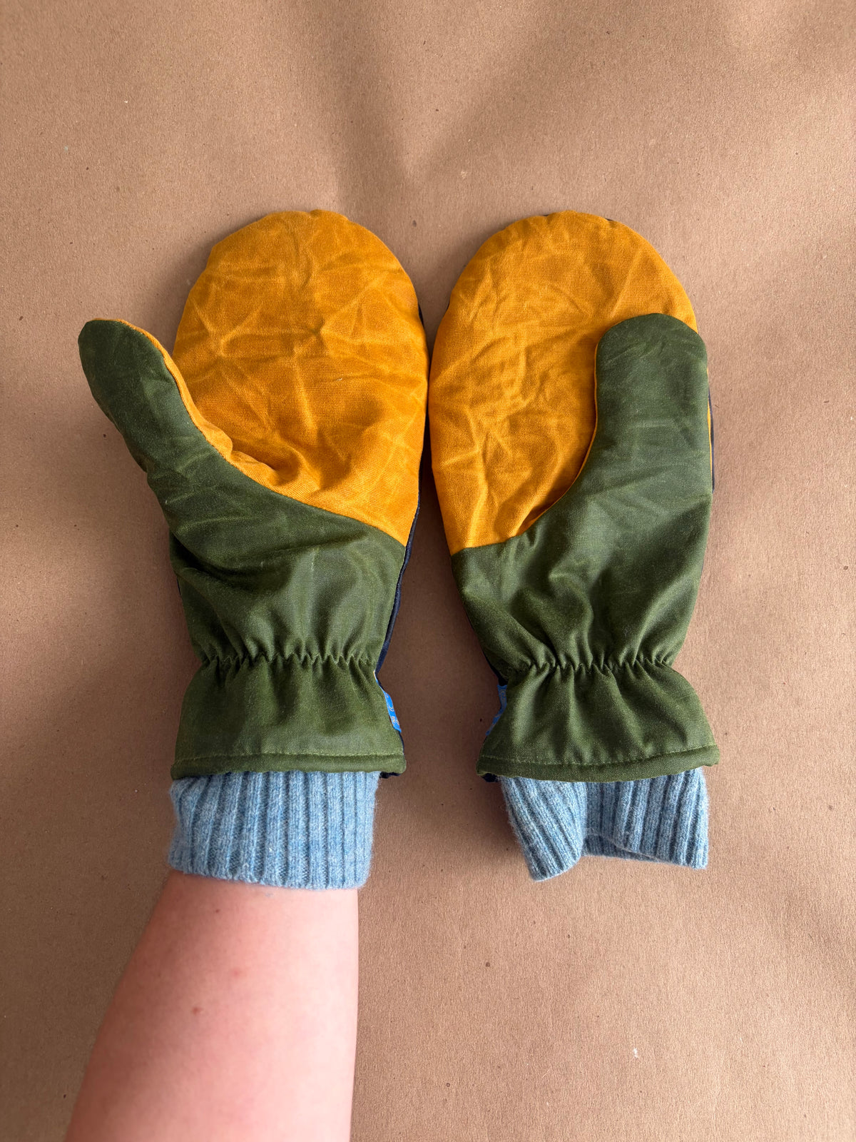 RTS | Waxed Canvas Mittens | adult L