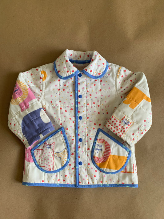 RTS | Quilted Chore coat | size 2-3yr