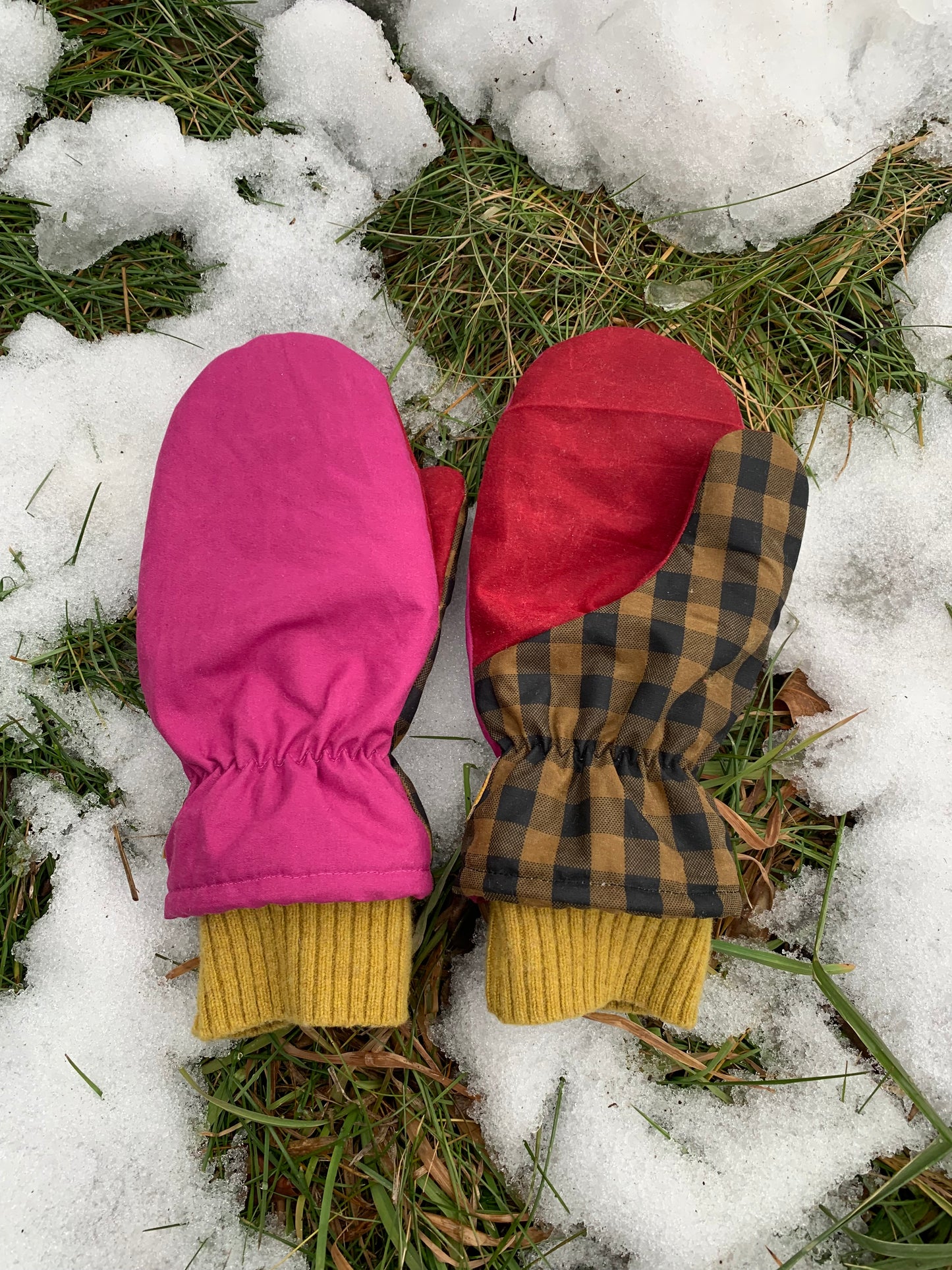 RTS | Waxed Canvas Mittens | adult M