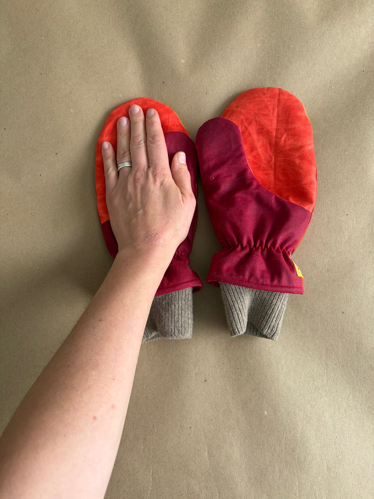 RTS | Waxed Canvas Mittens | adult M