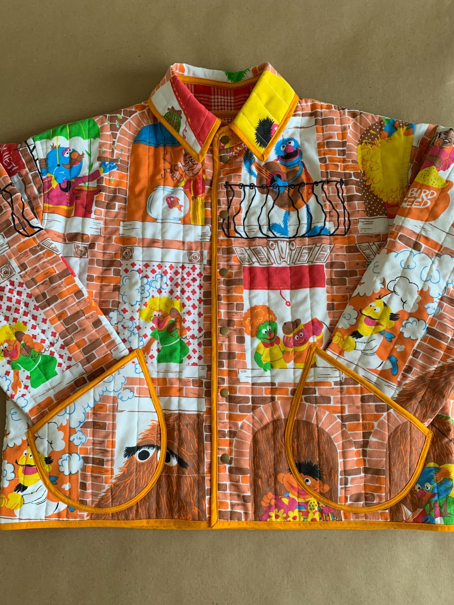 RTS Adult Quilted Reversible Chore Coat | size L