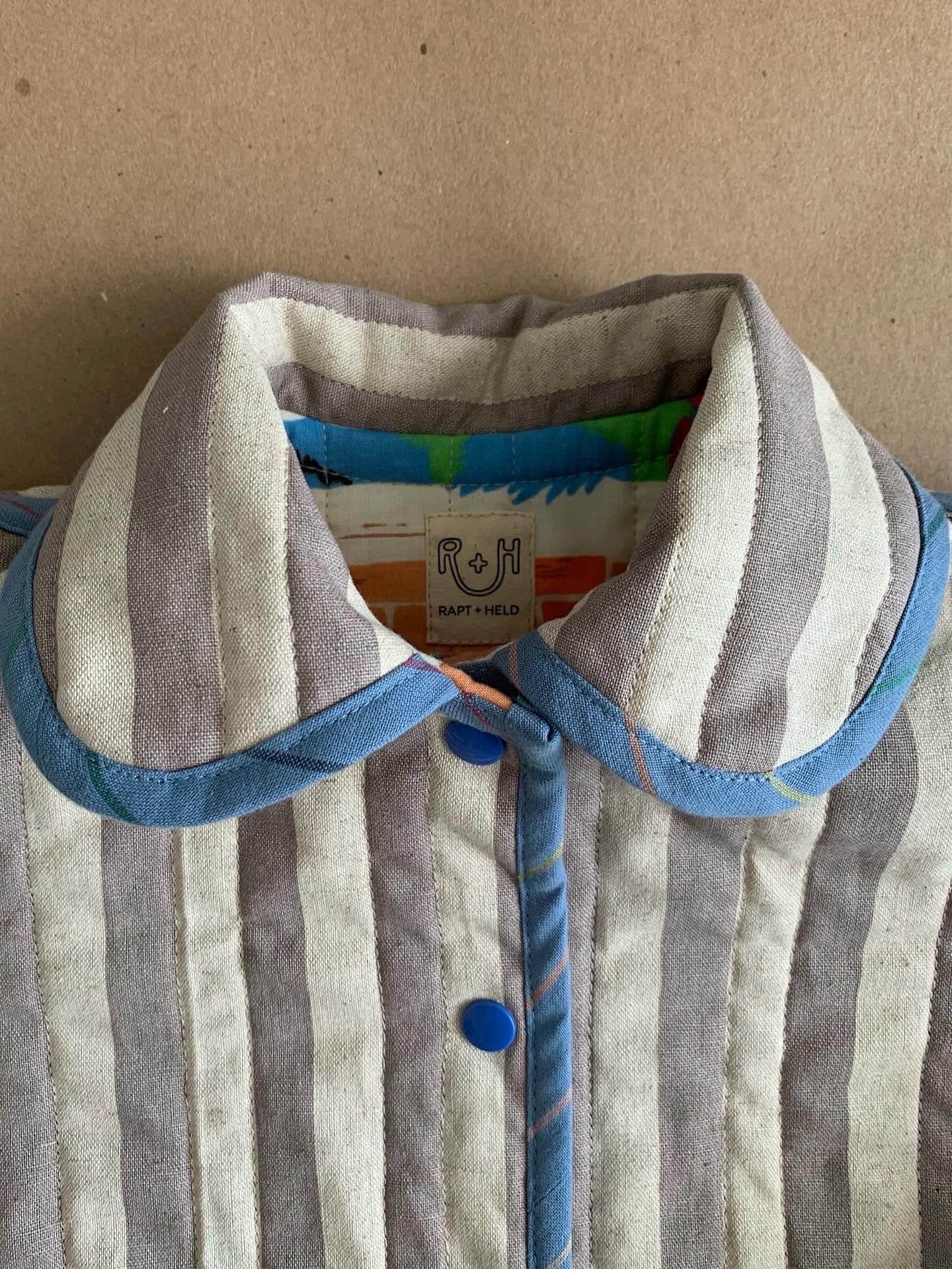 RTS | Quilted Chore coat | size 5-6yr