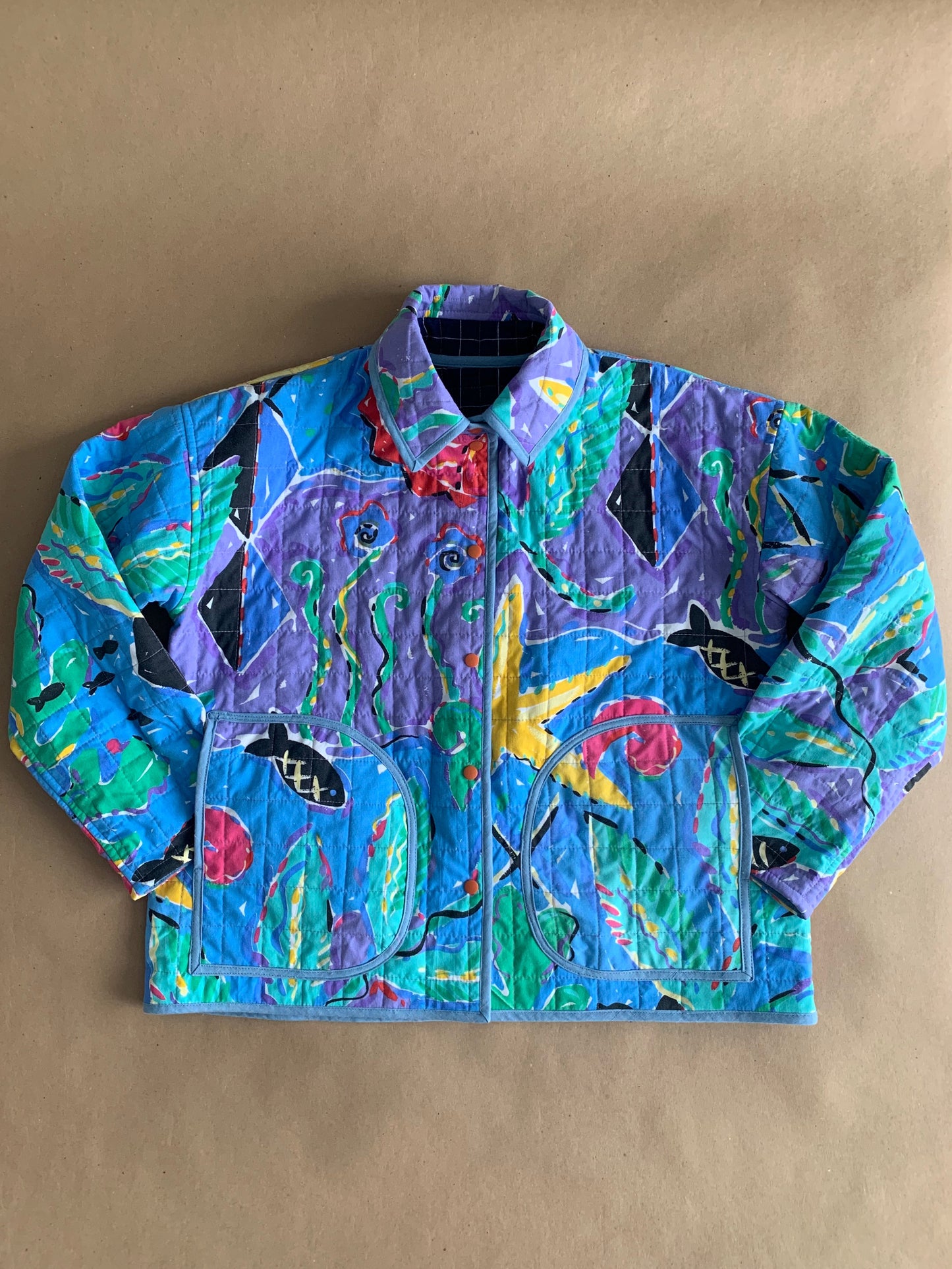 Adult Quilted Reversible Chore Coat