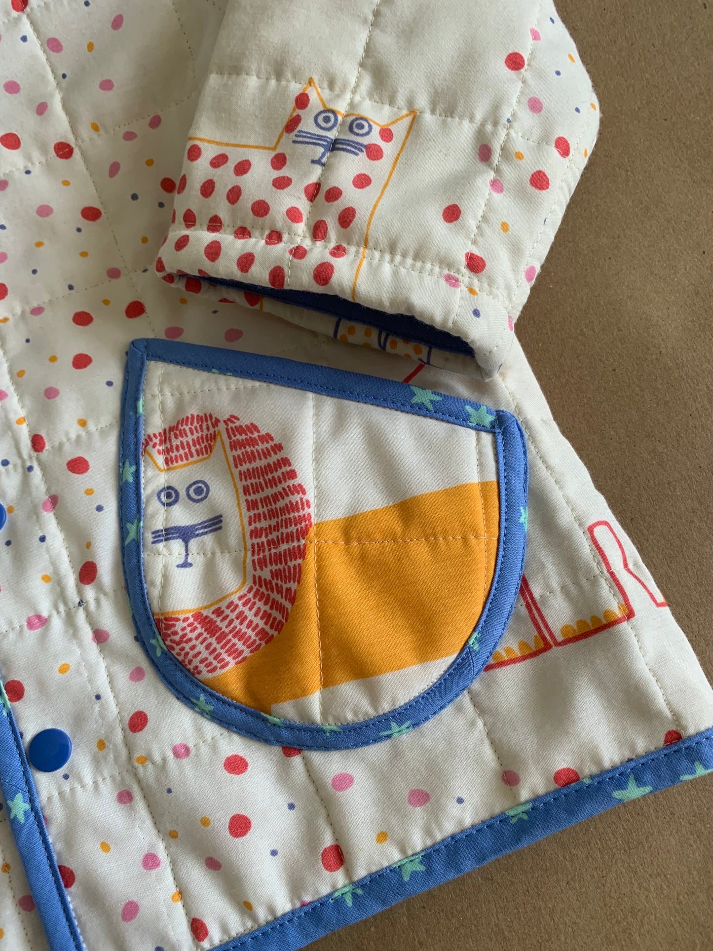 RTS | Quilted Chore coat | size 2-3yr