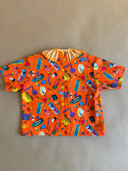 RTS ruffle collar tee | size 2-3yr