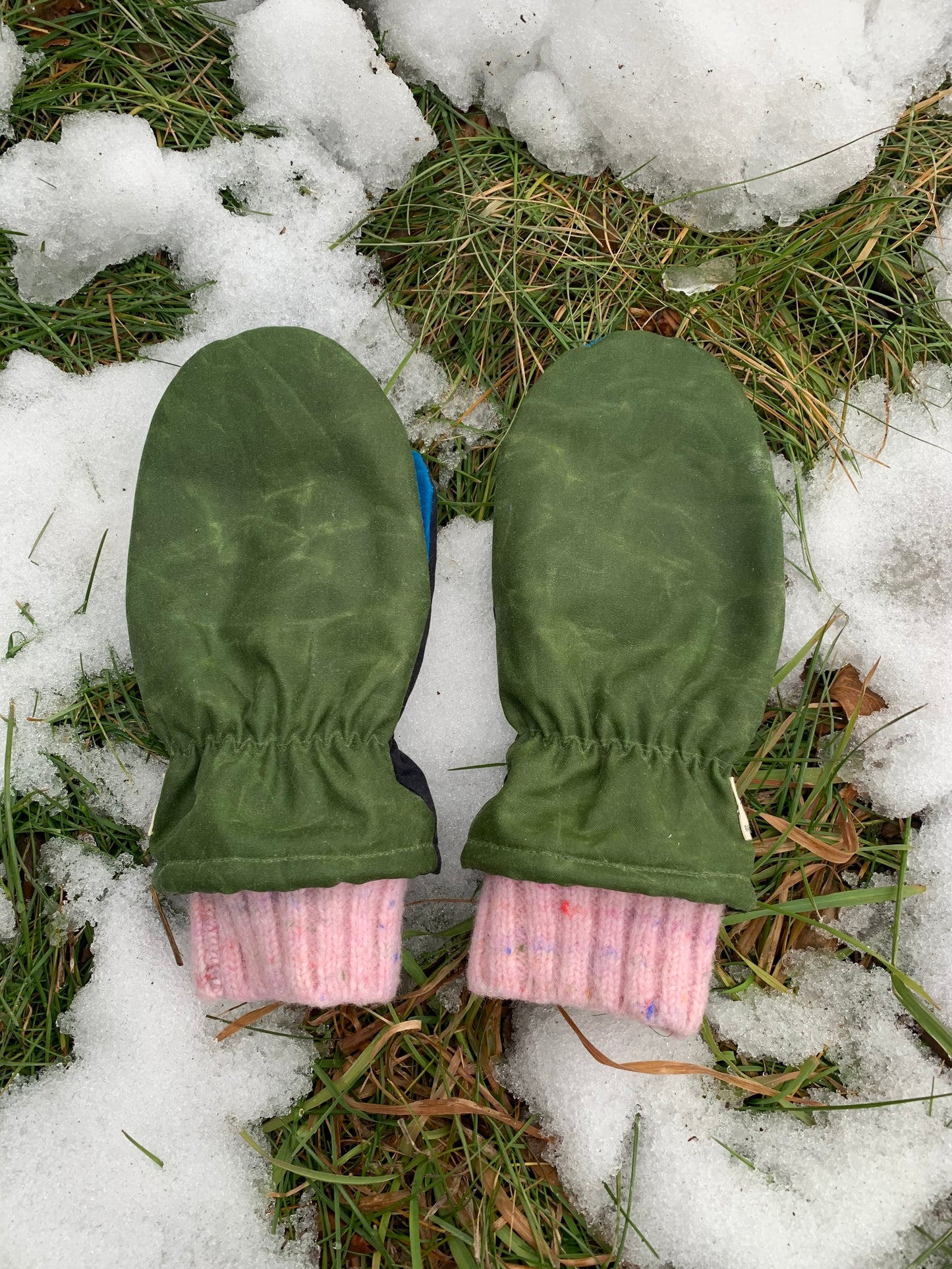 RTS | Waxed Canvas Mittens | adult S