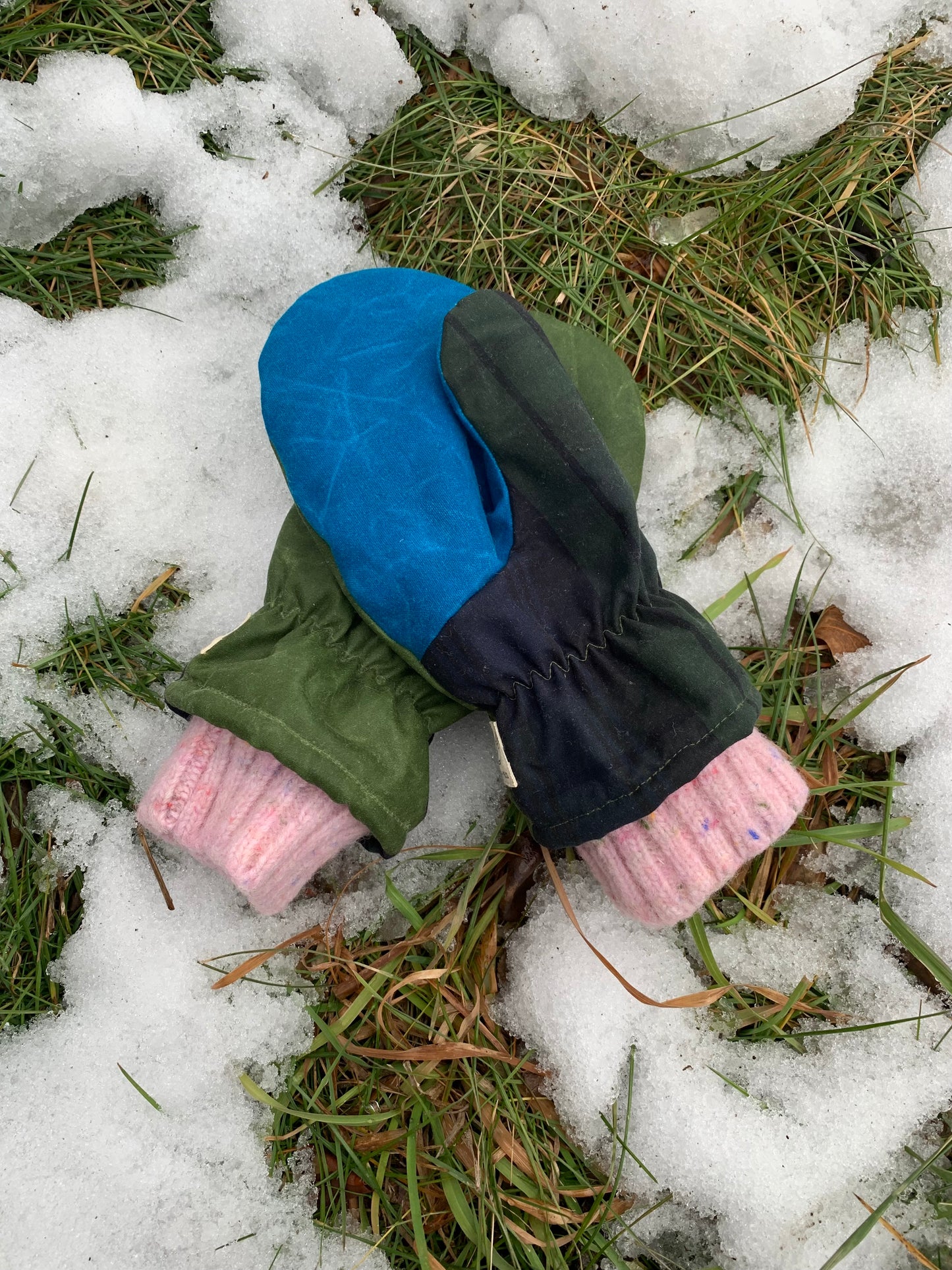 RTS | Waxed Canvas Mittens | adult S