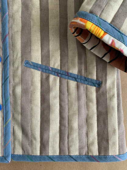 RTS | Quilted Chore coat | size 5-6yr