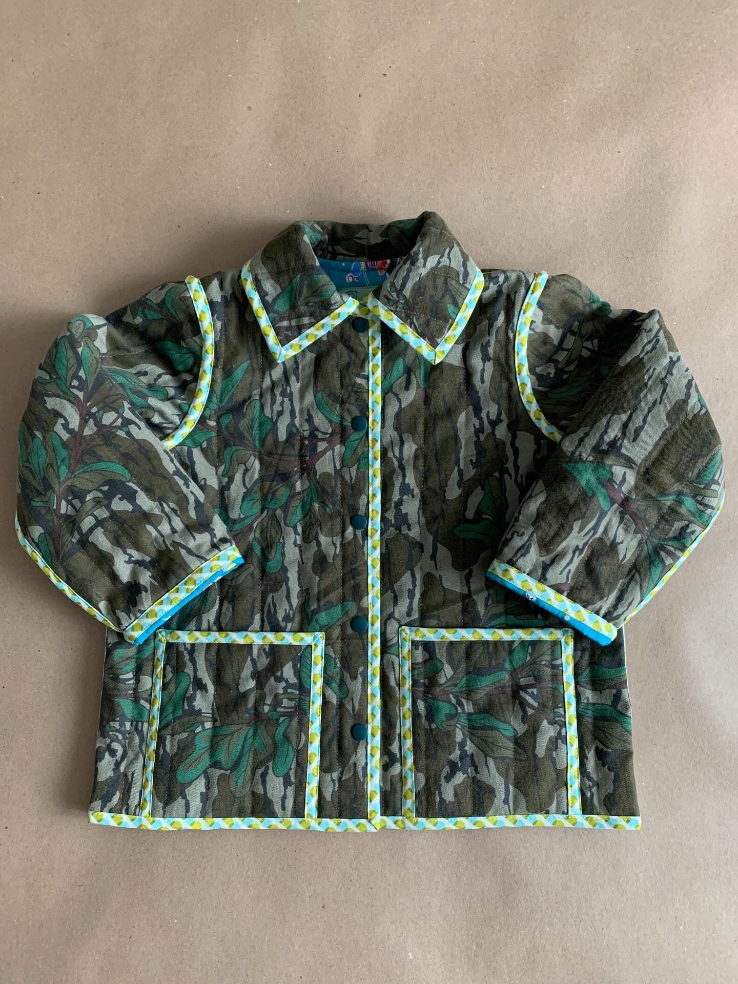 RTS | Quilted Chore coat | size 5-6yr