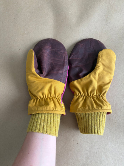 RTS | Waxed Canvas Mittens | adult S