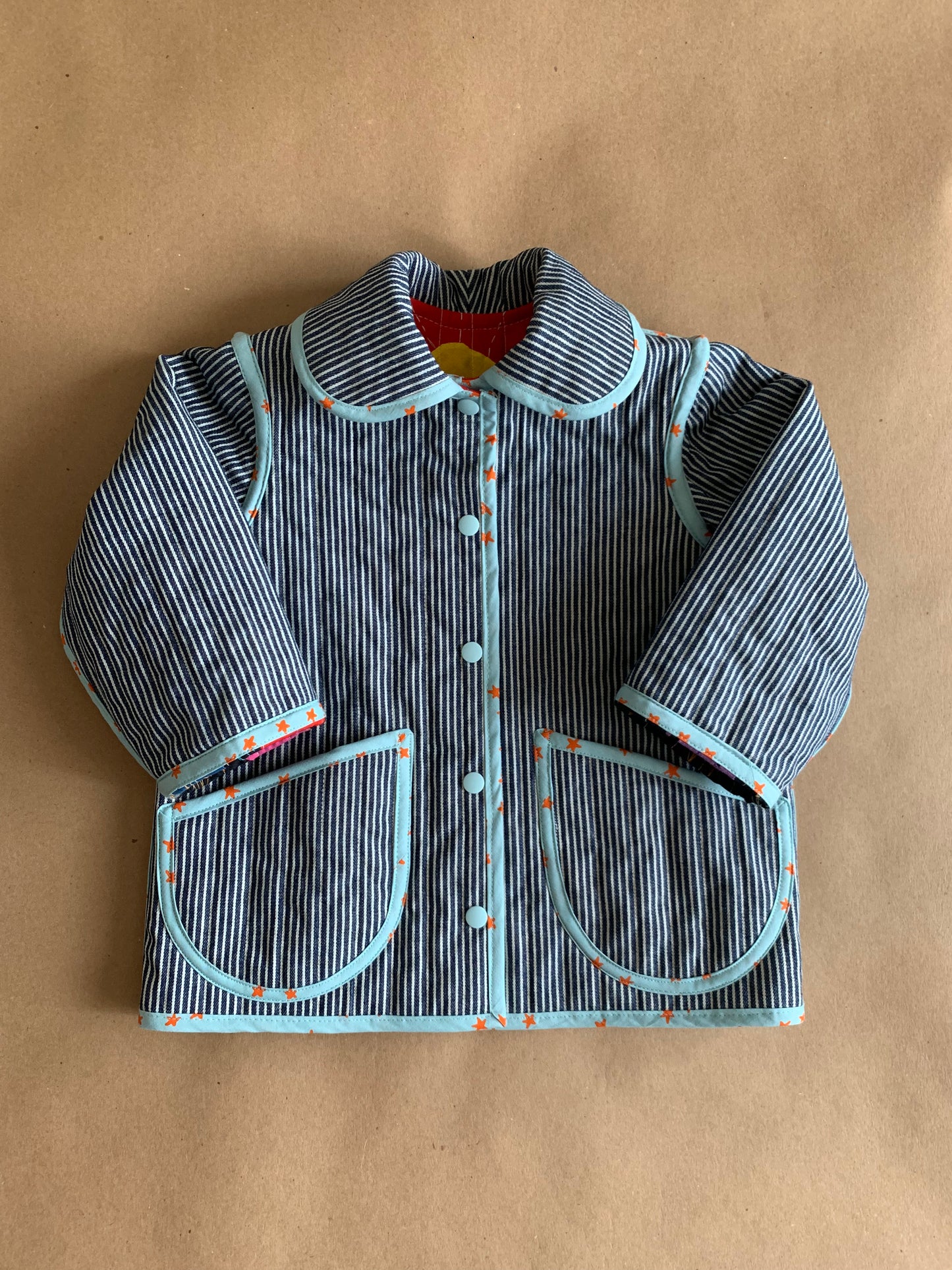 RTS | Quilted Chore coat | size 2-3yr