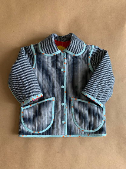 RTS | Quilted Chore coat | size 2-3yr