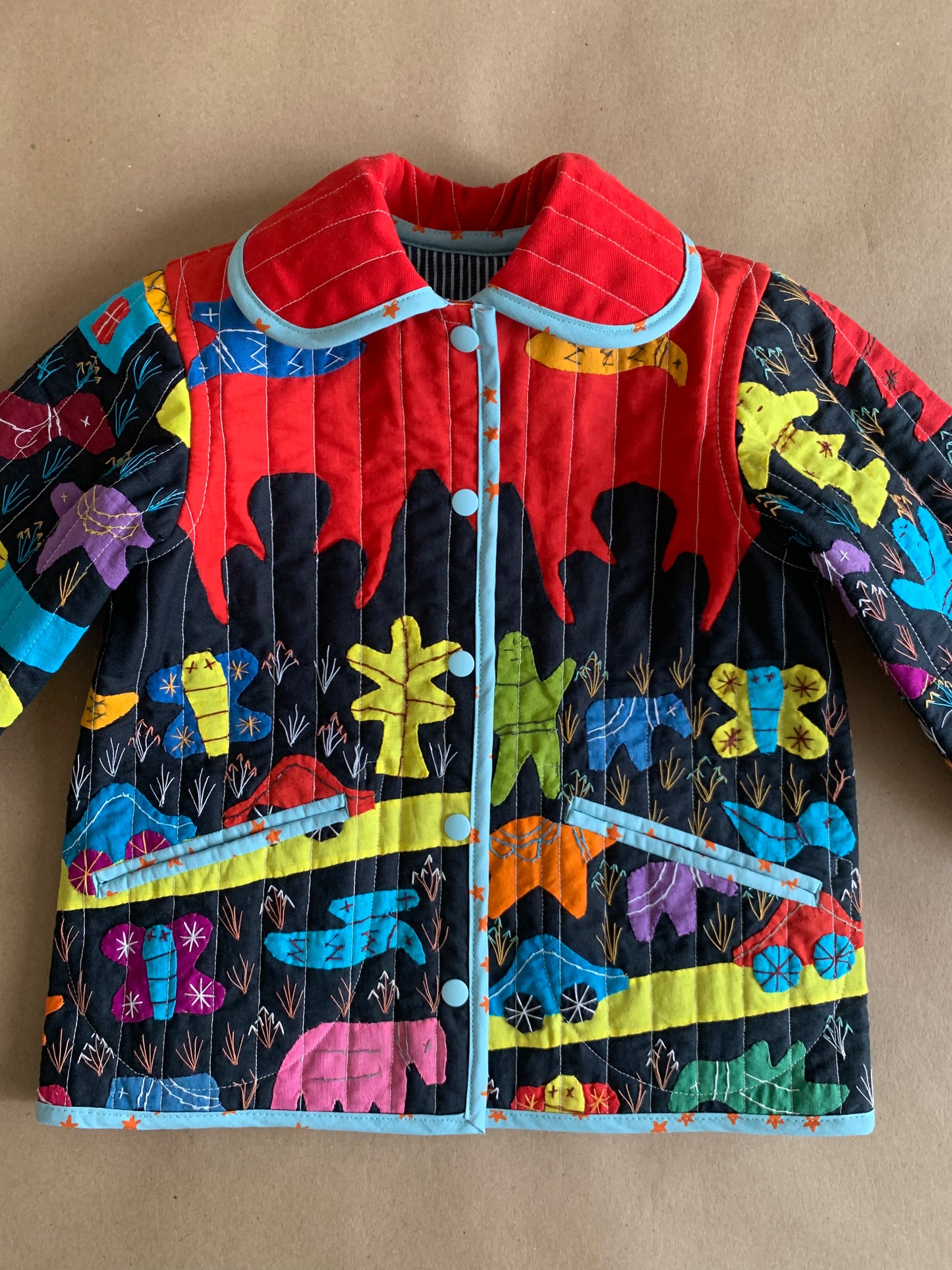 RTS | Quilted Chore coat | size 2-3yr