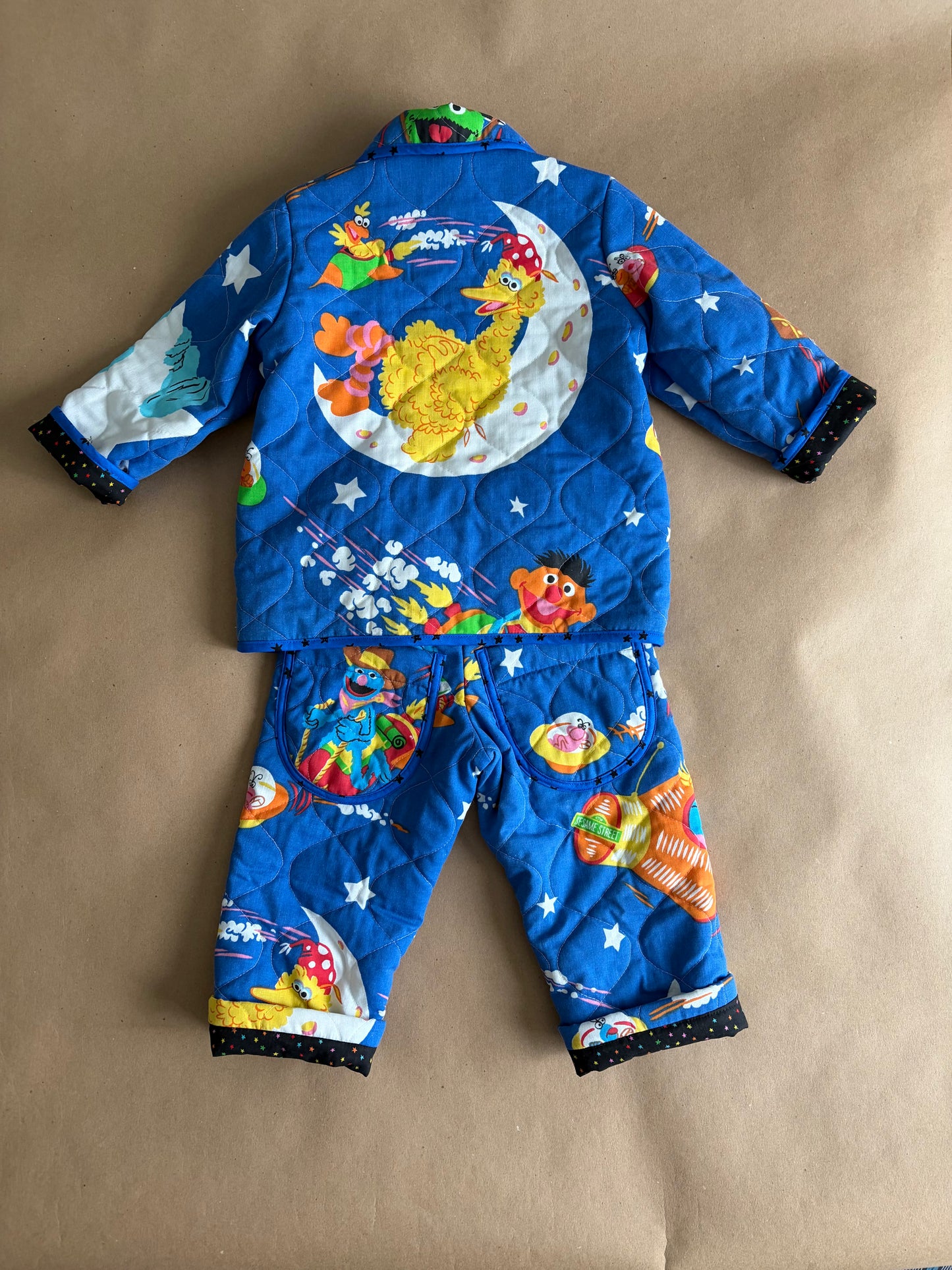 RTS | Quilted Sesame Street two piece set | size 3-4yr