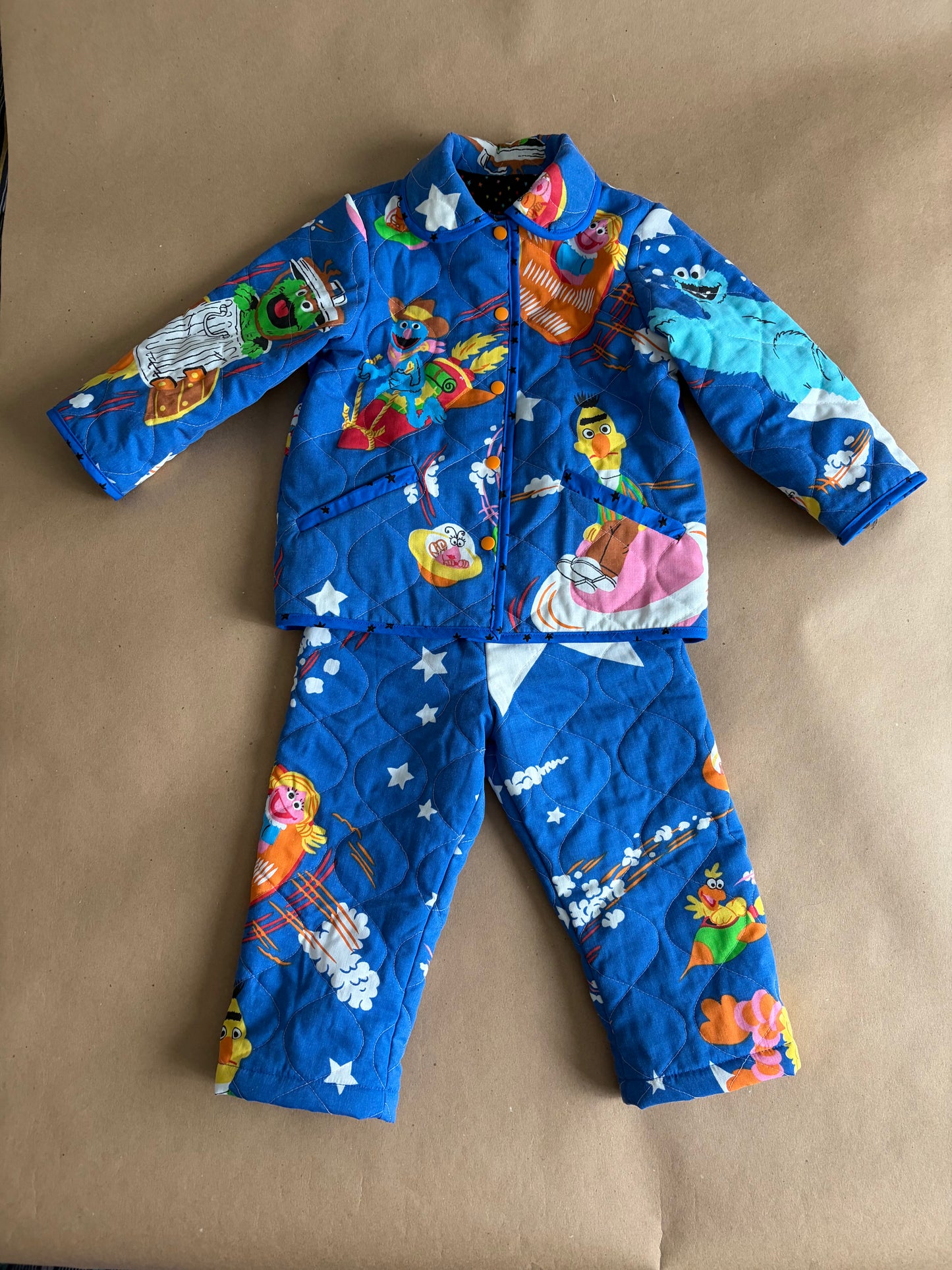 RTS | Quilted Sesame Street two piece set | size 3-4yr