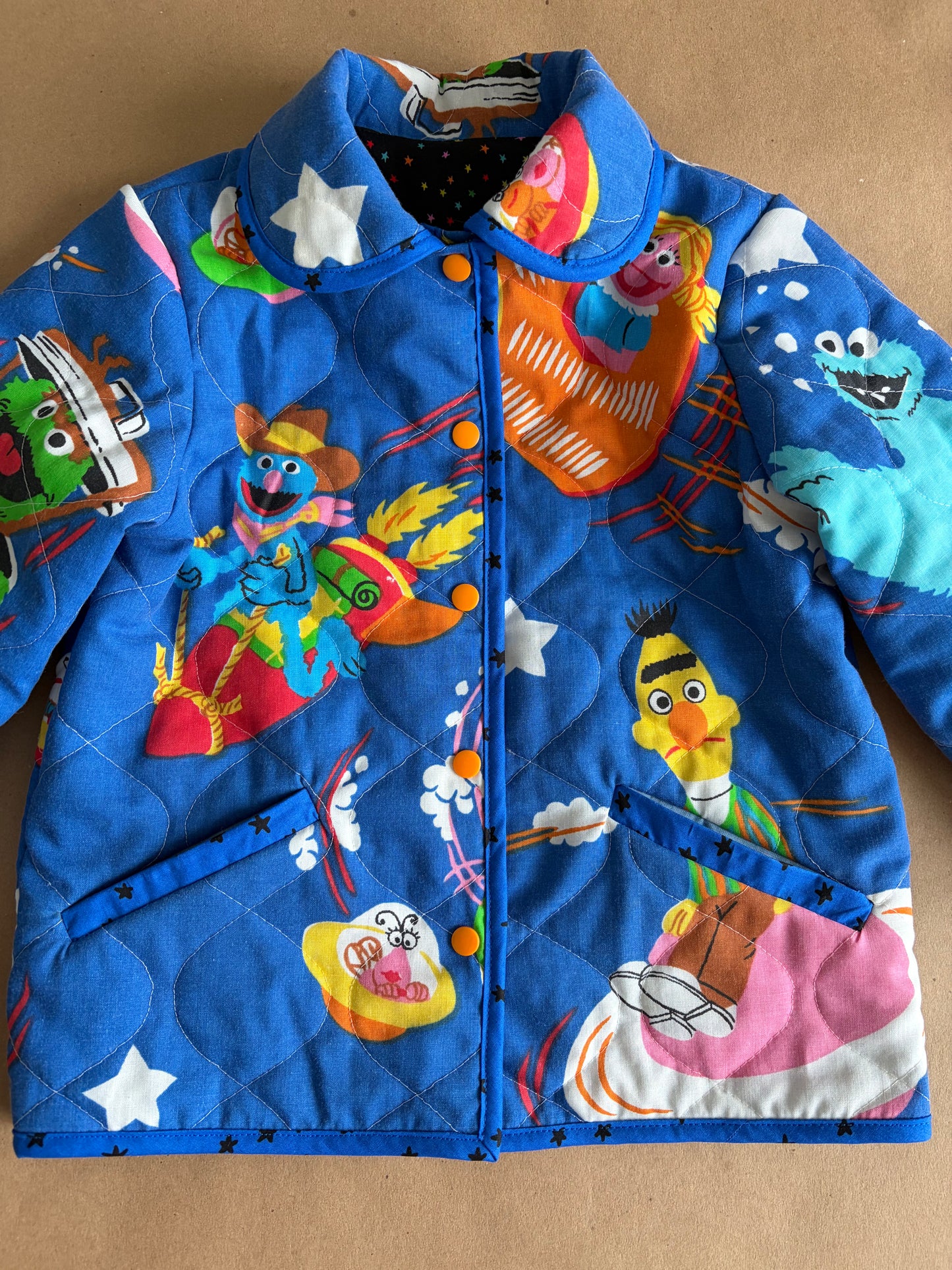 RTS | Quilted Sesame Street two piece set | size 3-4yr