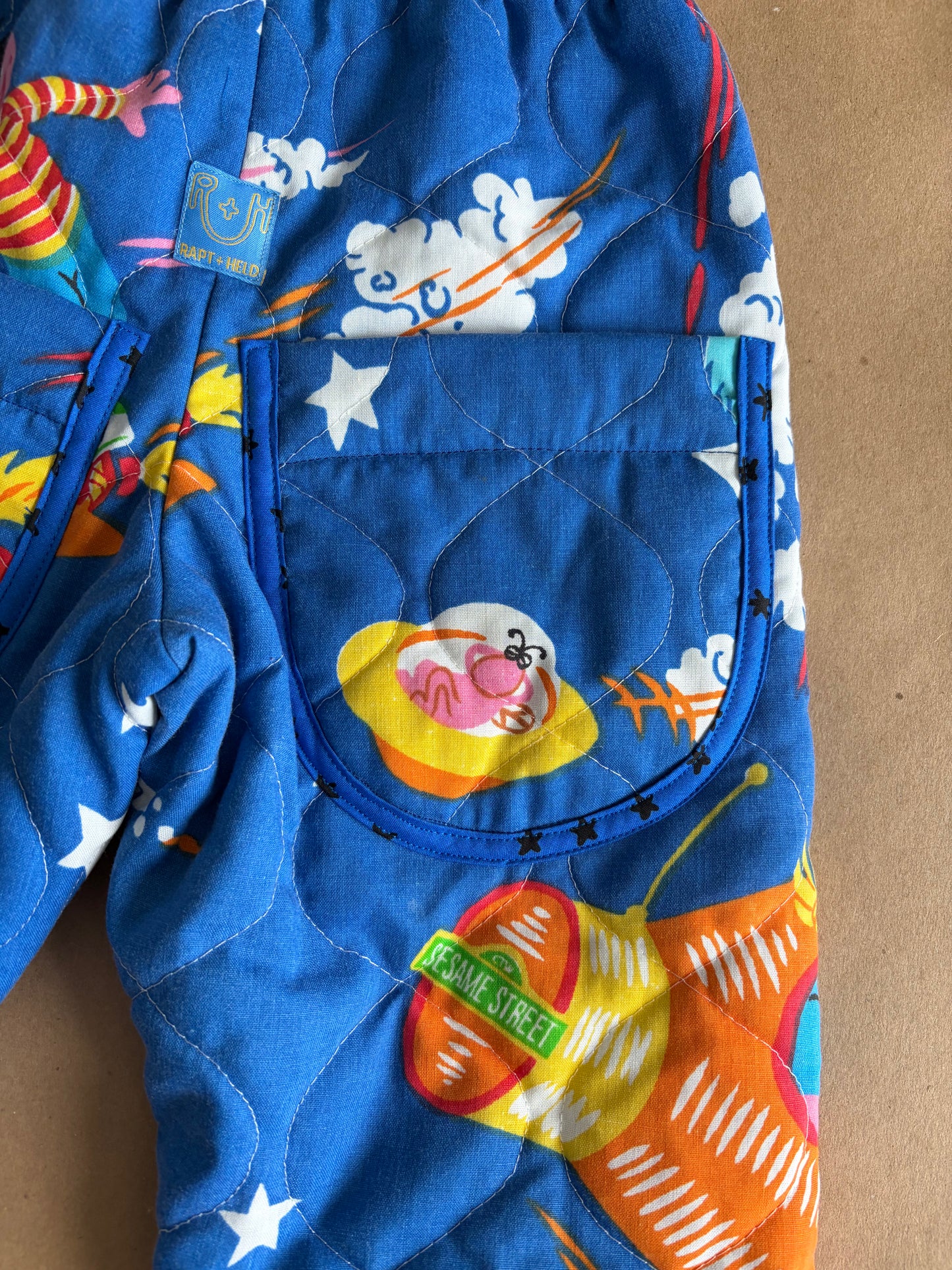 RTS | Quilted Sesame Street two piece set | size 3-4yr