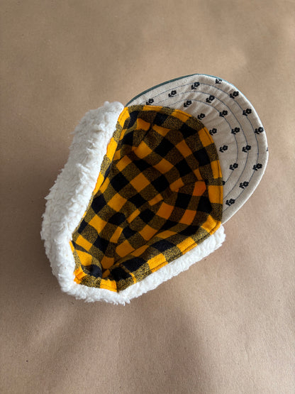 RTS | Waxed Canvas Earflap Cap | Kid size 49-53cm