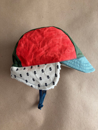RTS | Waxed Canvas Earflap Cap | Kid size 49-53cm