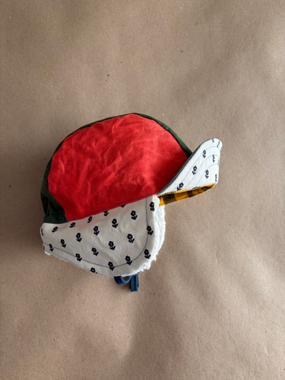 RTS | Waxed Canvas Earflap Cap | Kid size 49-53cm