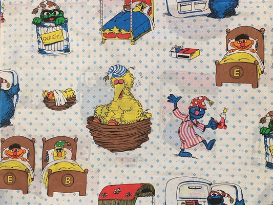 Made to Order | Quilted Chore coat | Sesame Street Bedtime  print